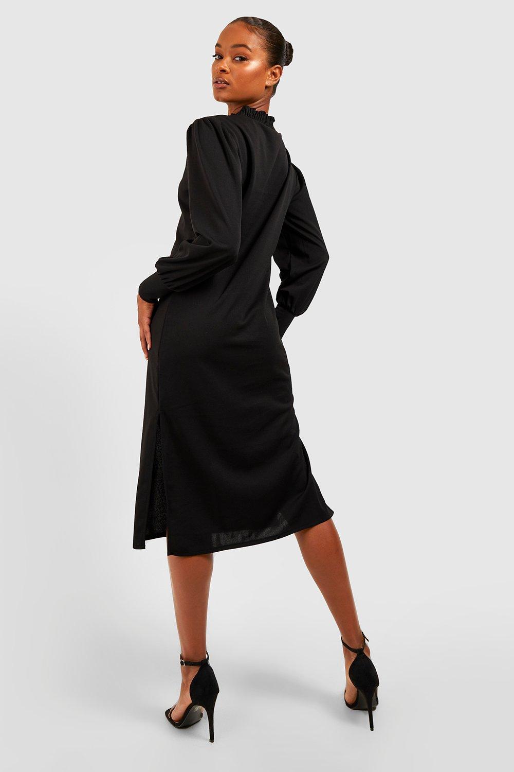 Midi shift dress with hot sale sleeves