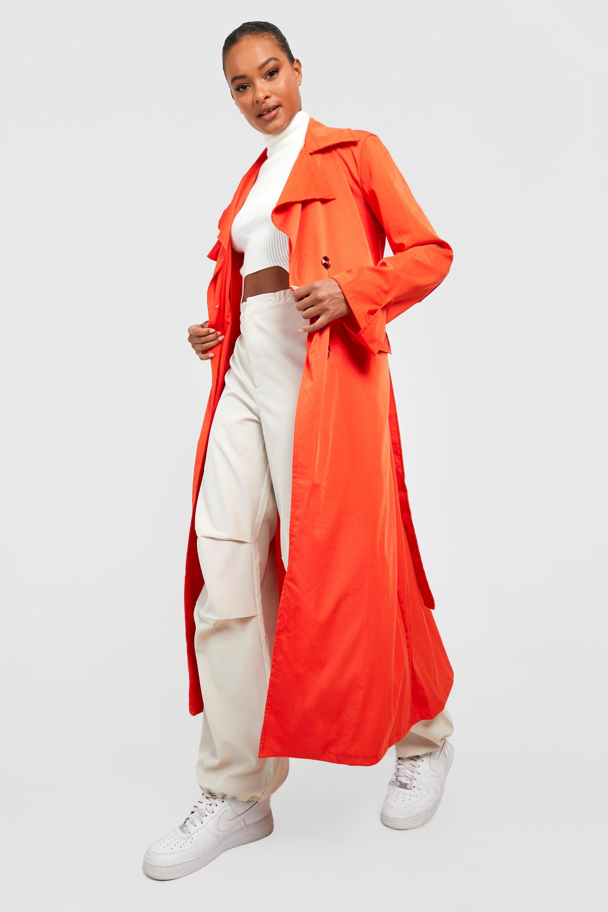 Tall Oversized Belted Trench Coat | boohoo USA