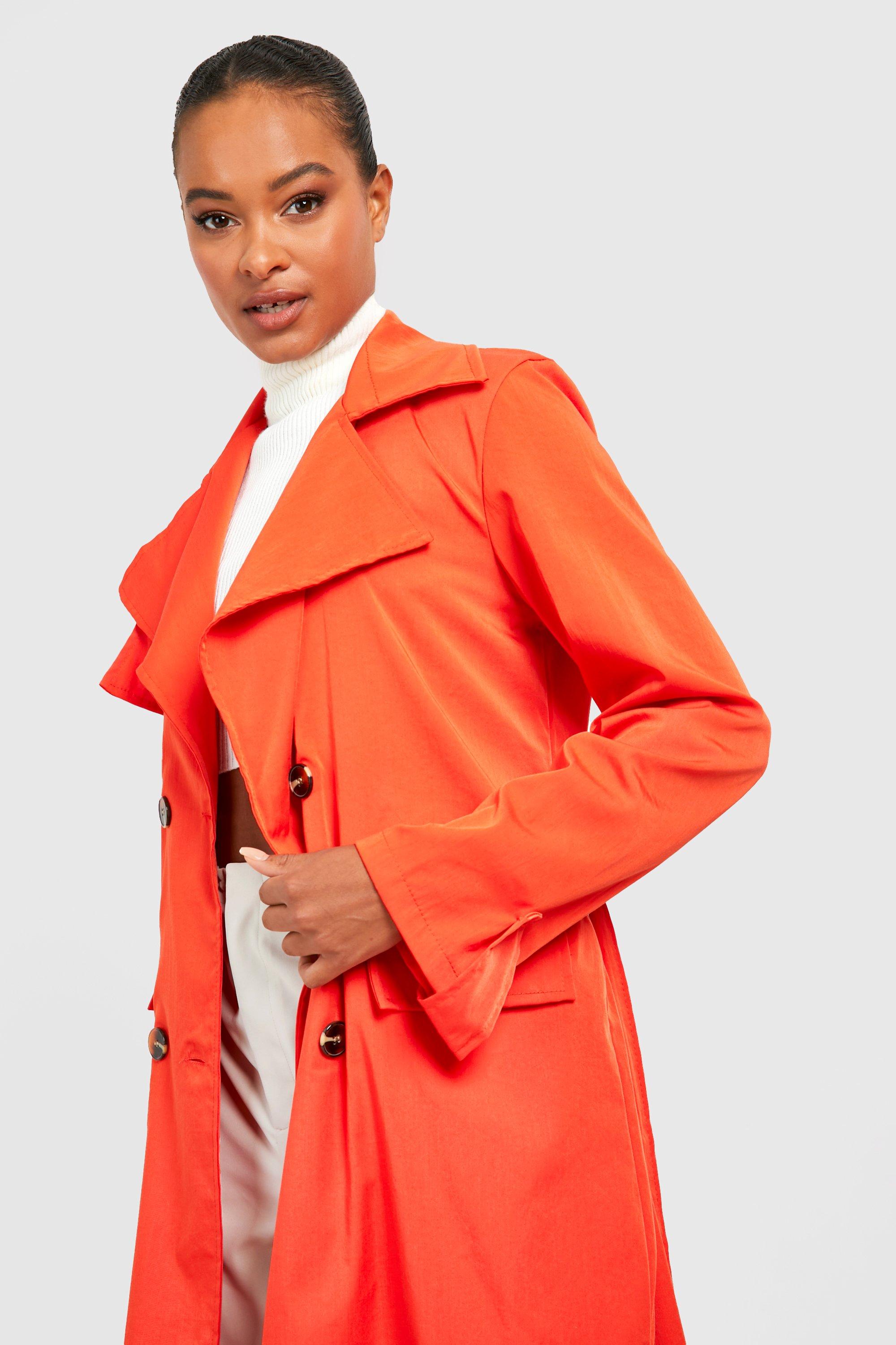 Tall Trench oversize a ceinture boohoo FR