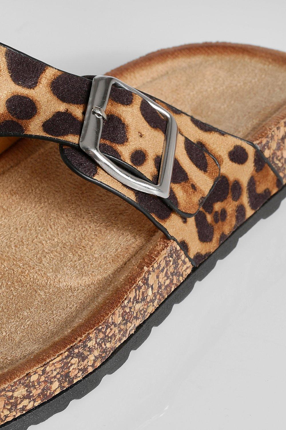 Sandales a imprime leopard boohoo FR