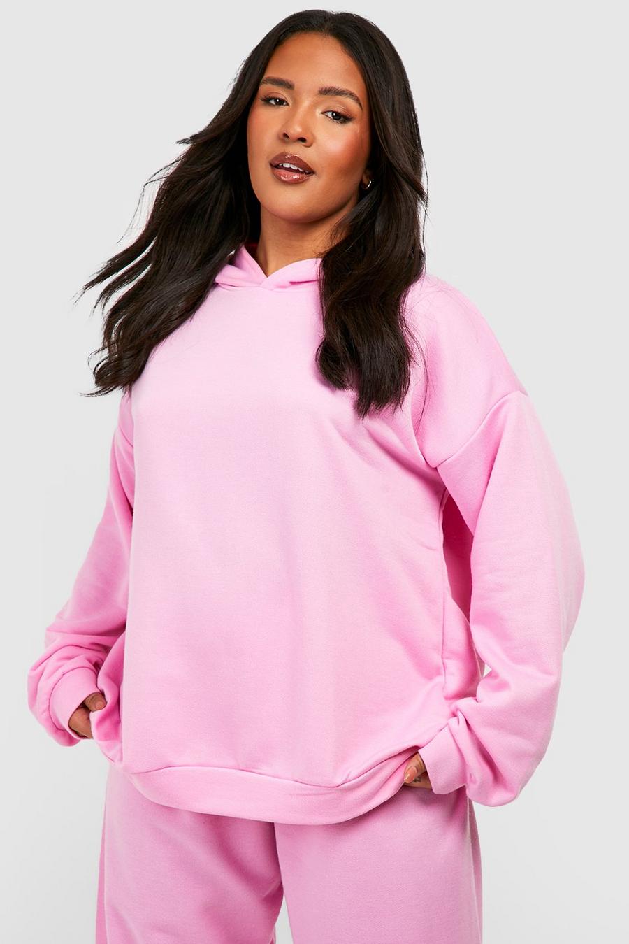 Pink Plus Basic Oversize hoodie  image number 1