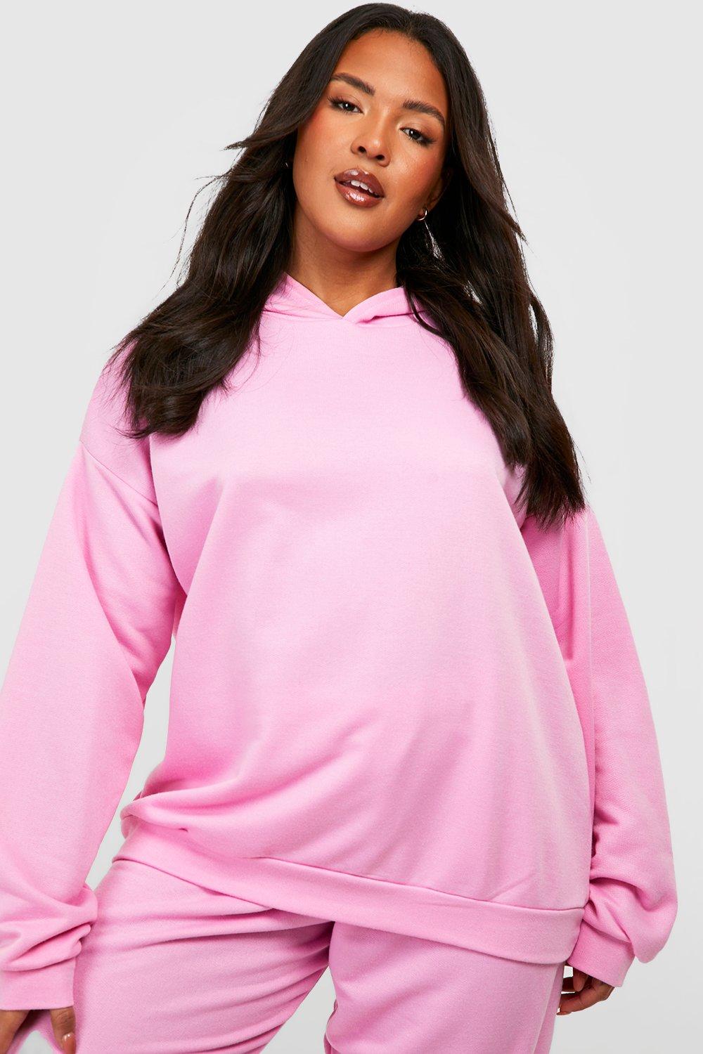 Pink Plus Basic Oversized Hoodie