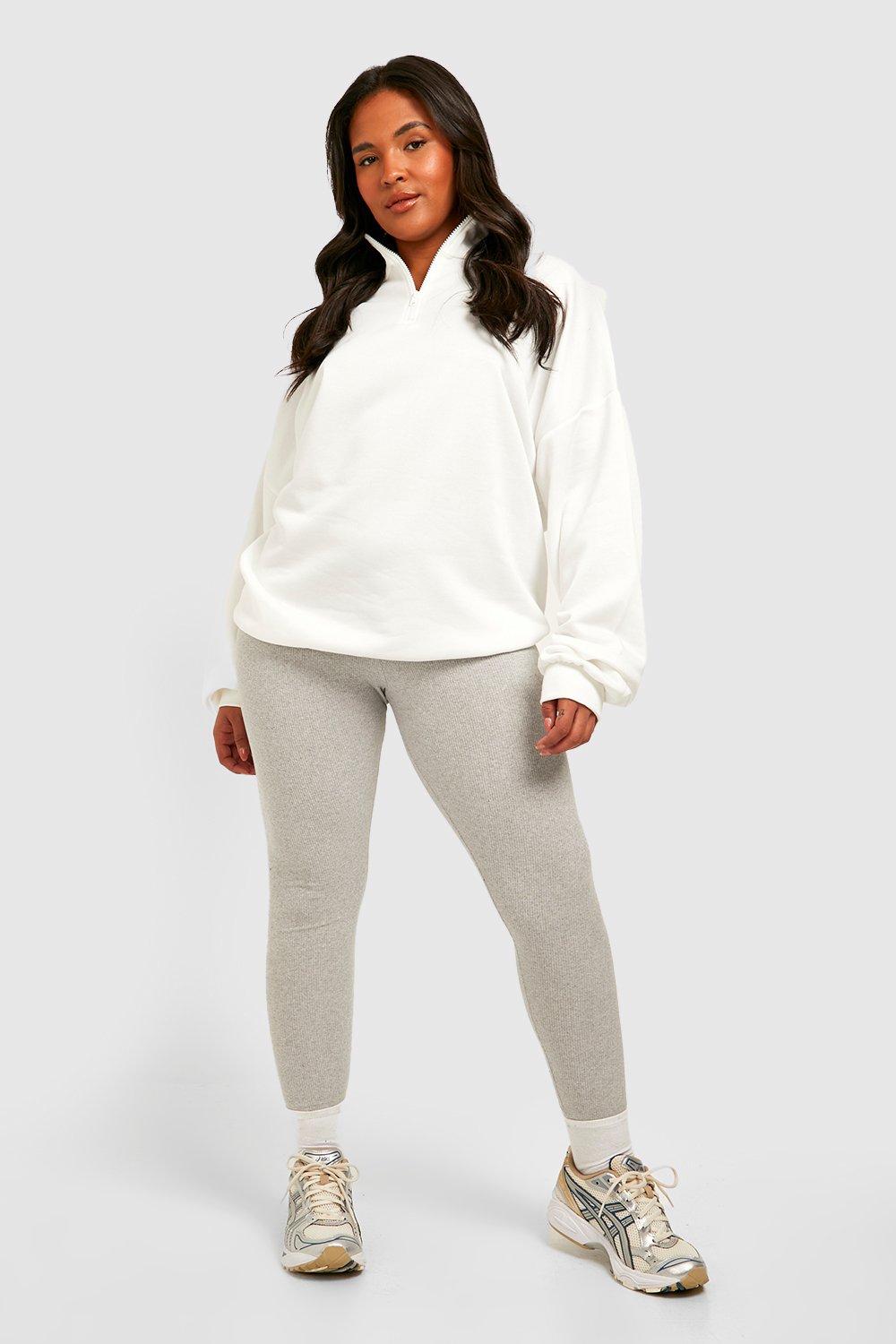 Plus size store zipper sweater