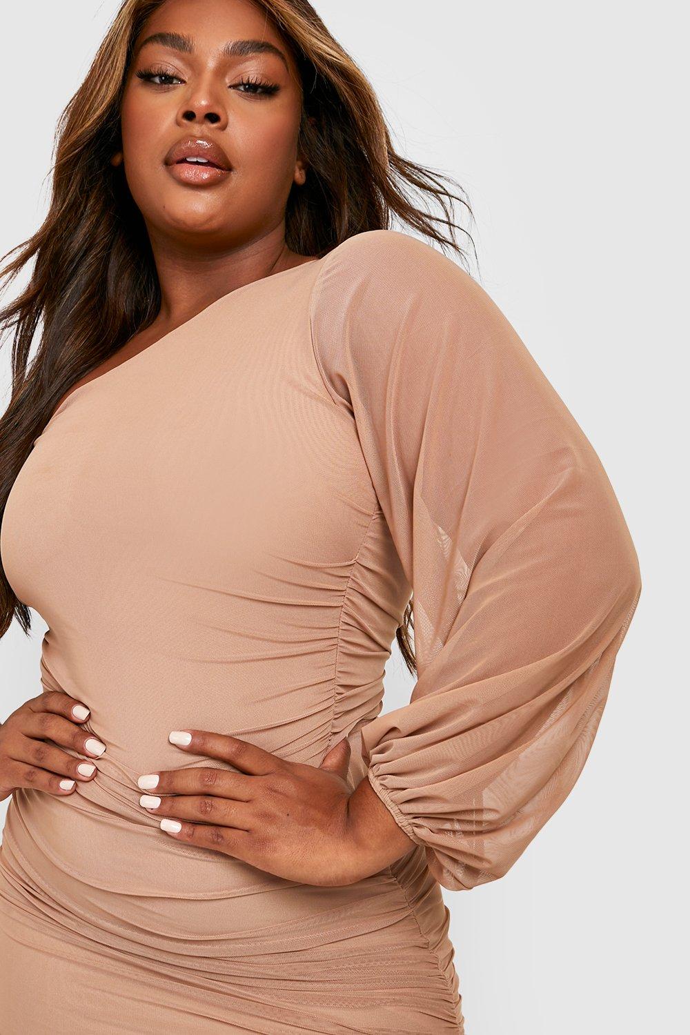 Plus size deals ruched dress