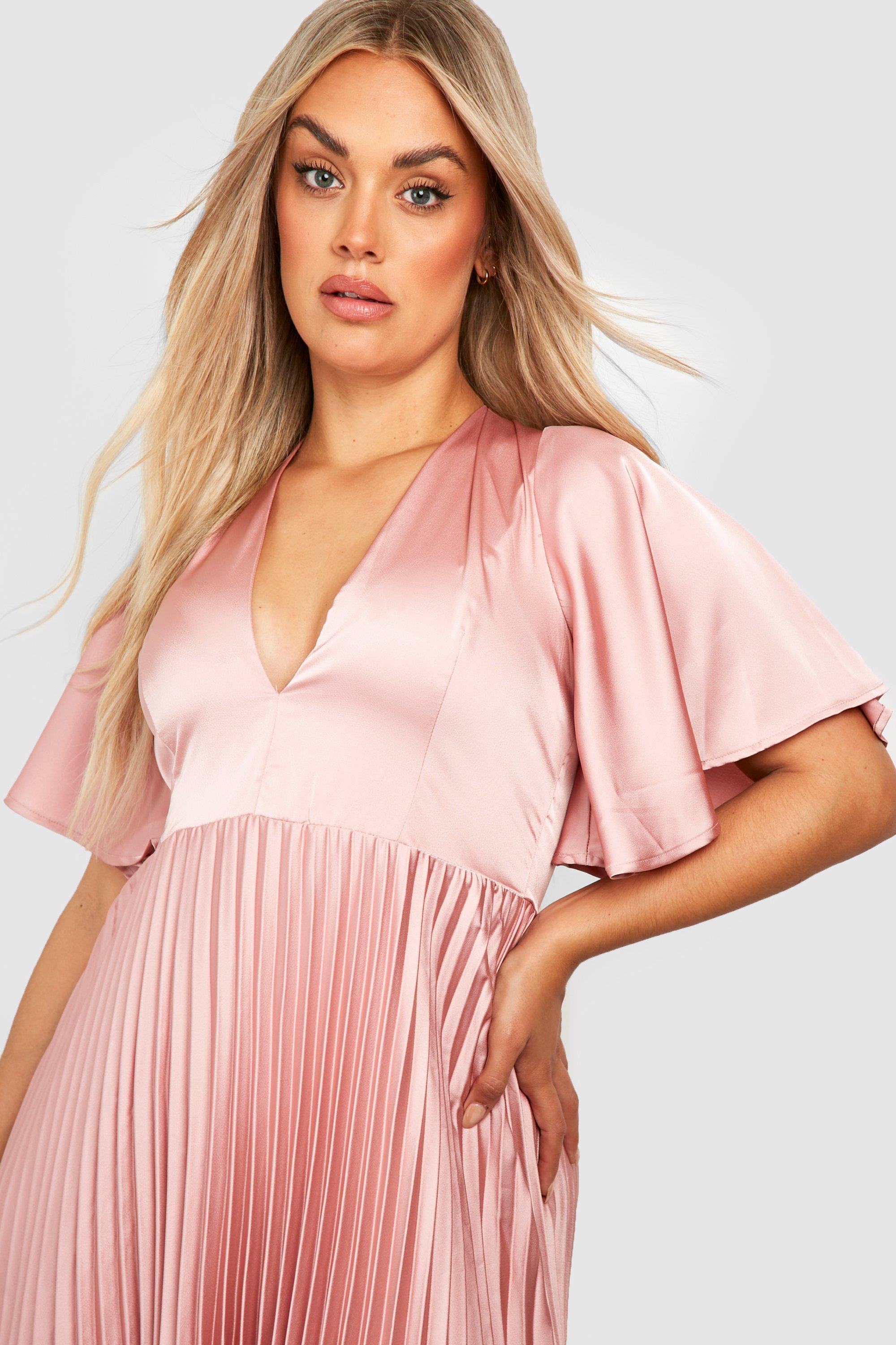 Boohoo blush best sale maxi dress