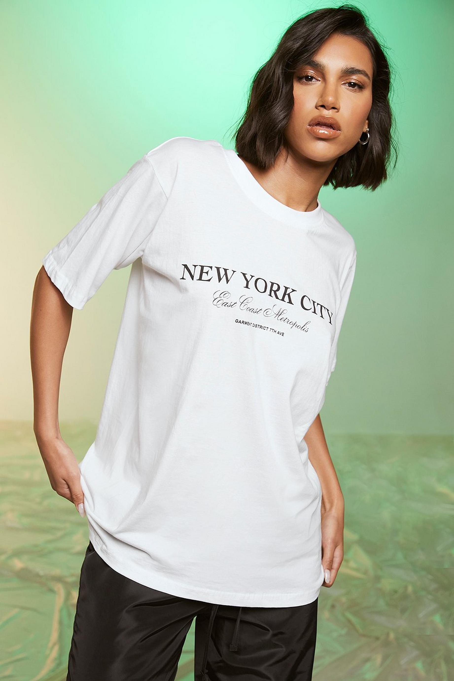New York City Printed Oversized T-shirt 