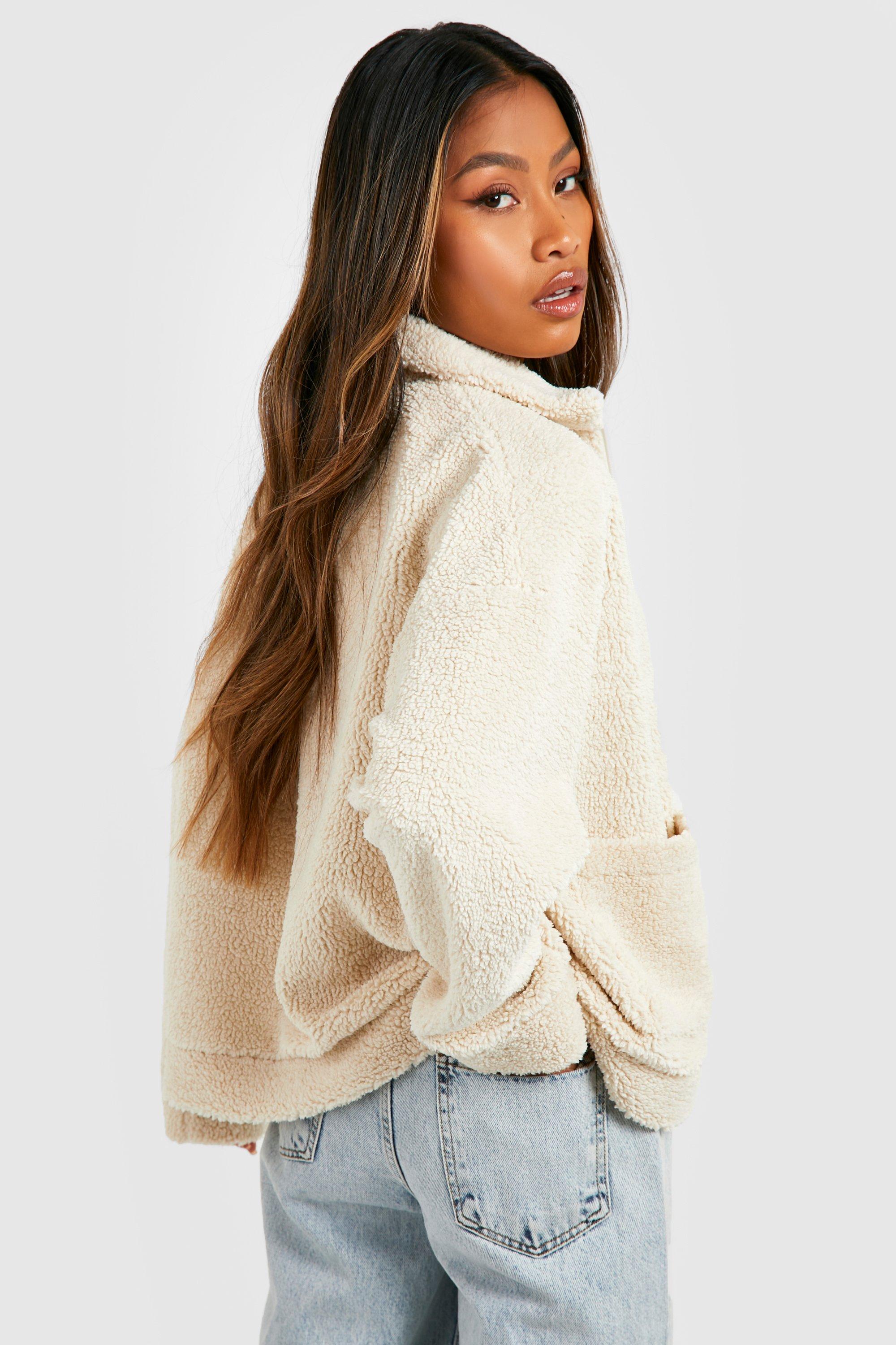 Boohoo on sale sherpa jacket