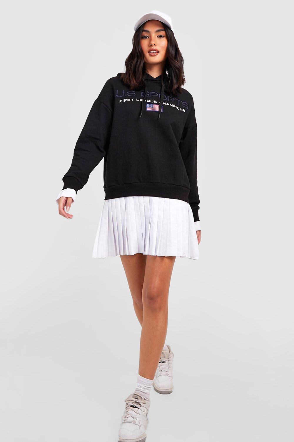 Hoodie on sale with skirt