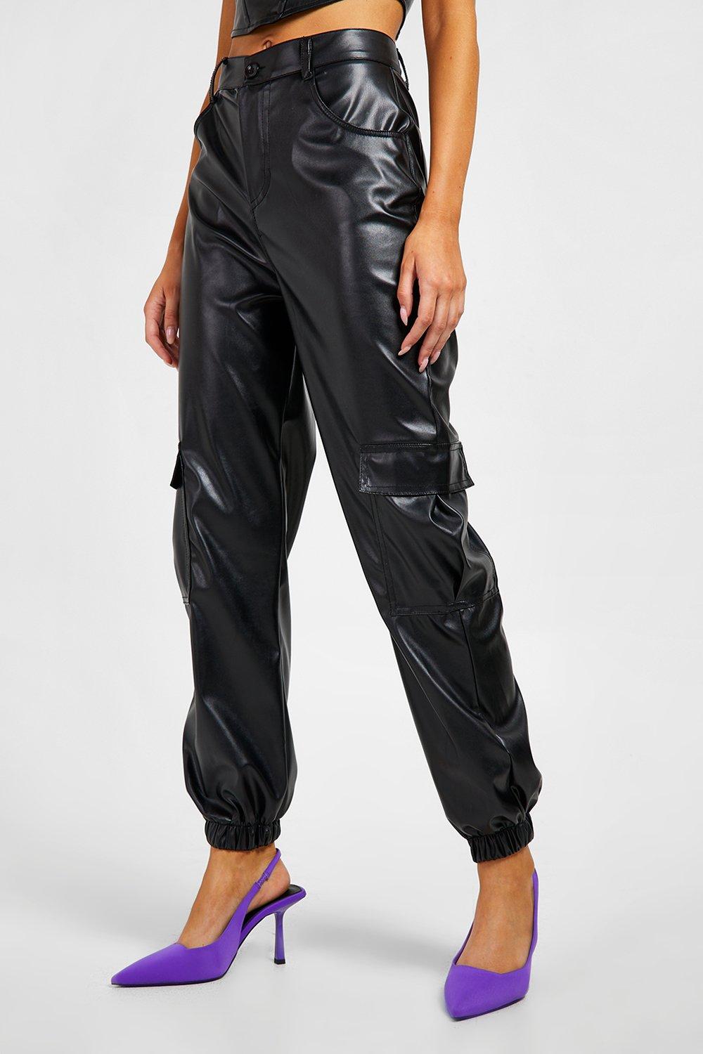 silk cargo joggers