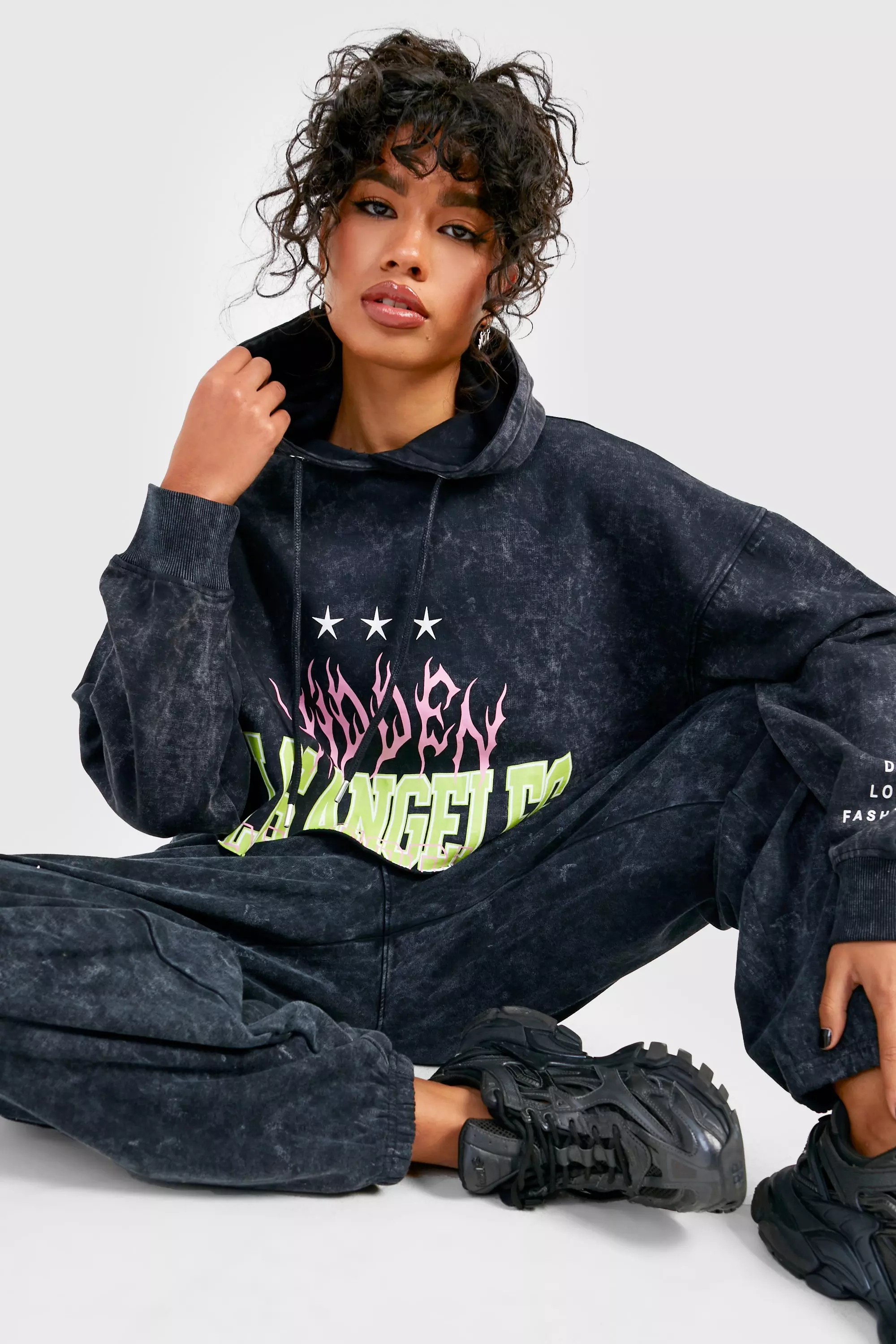 Los angeles cropped cheap hoodie