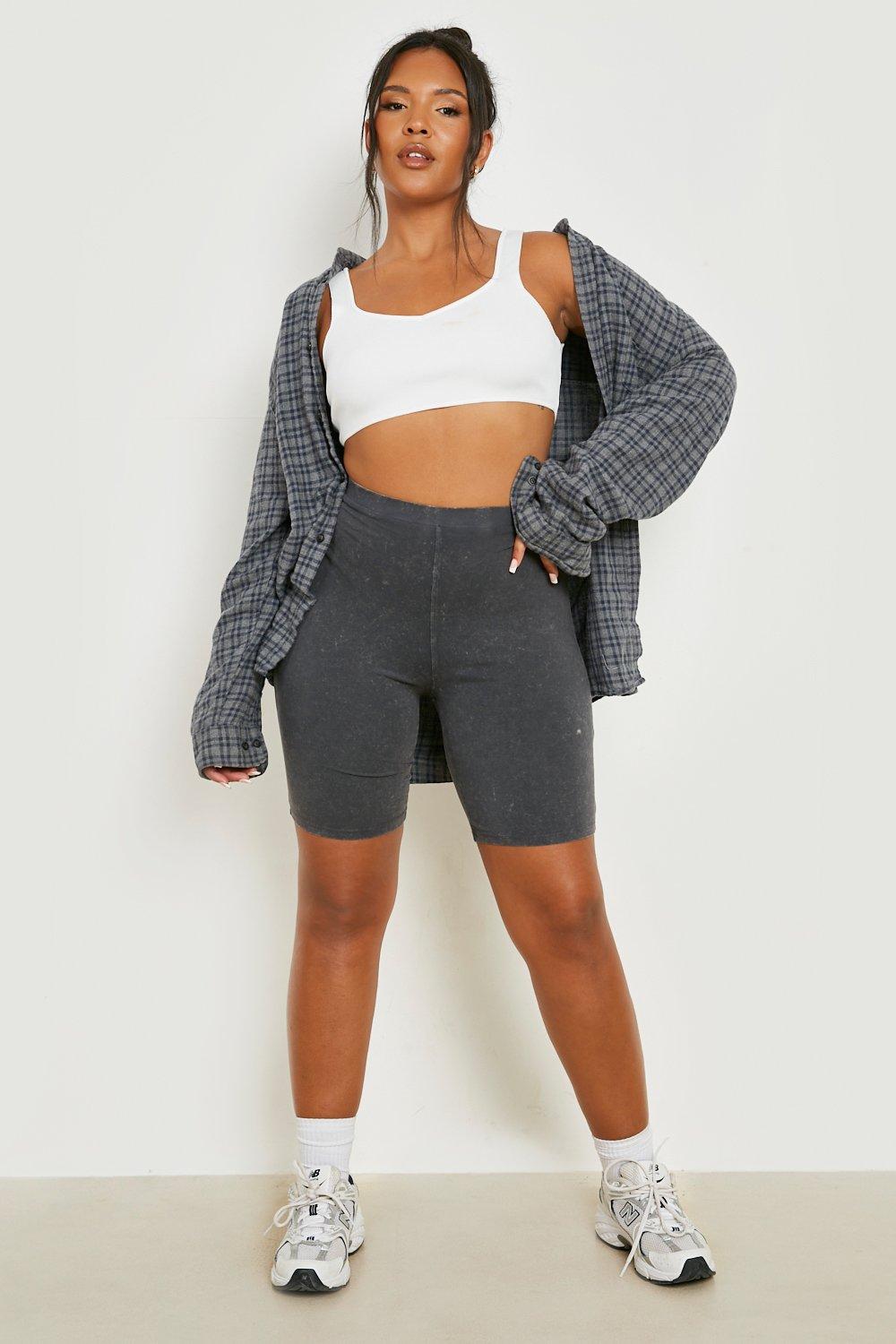 Boohoo grey sales cycling shorts