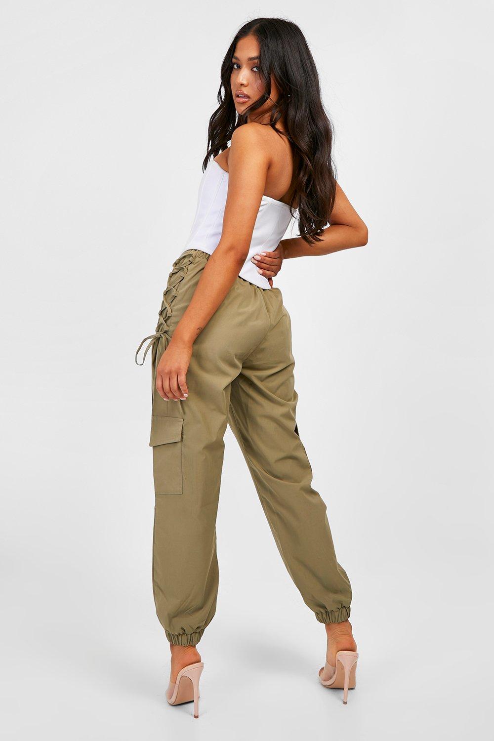 Petite cuffed hot sale trousers