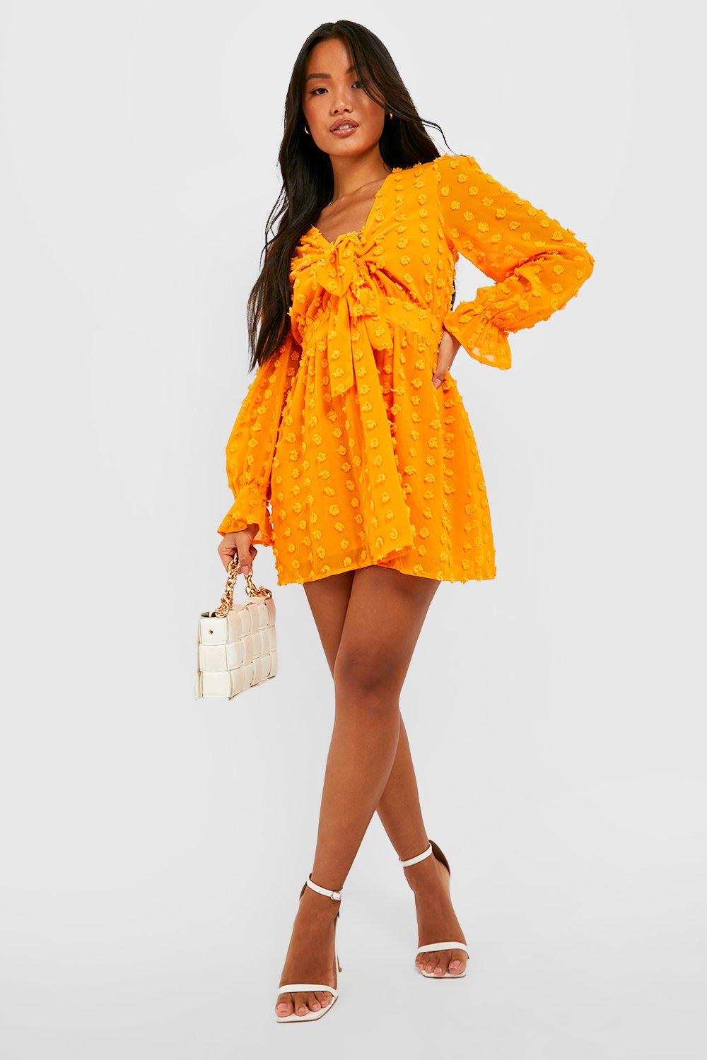 Boohoo dobby dress sale