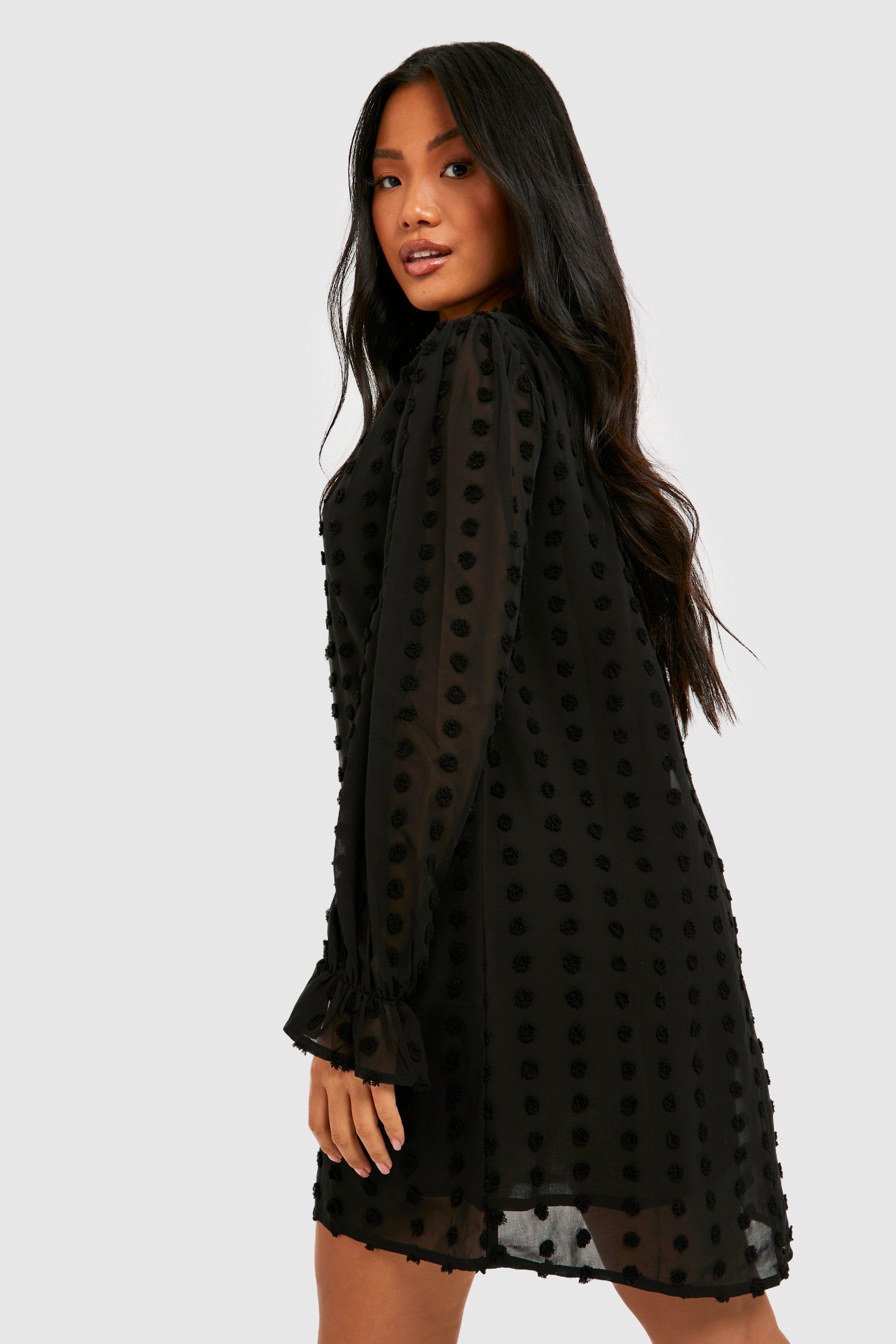 Textured shift outlet dress