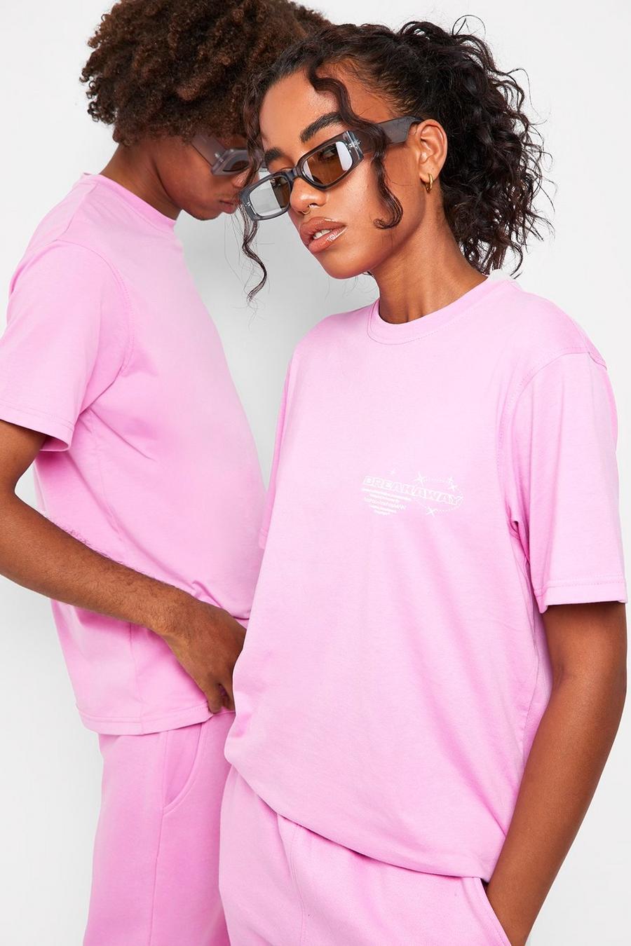 Pink Breakaway Festival Oversized T-shirt  image number 1