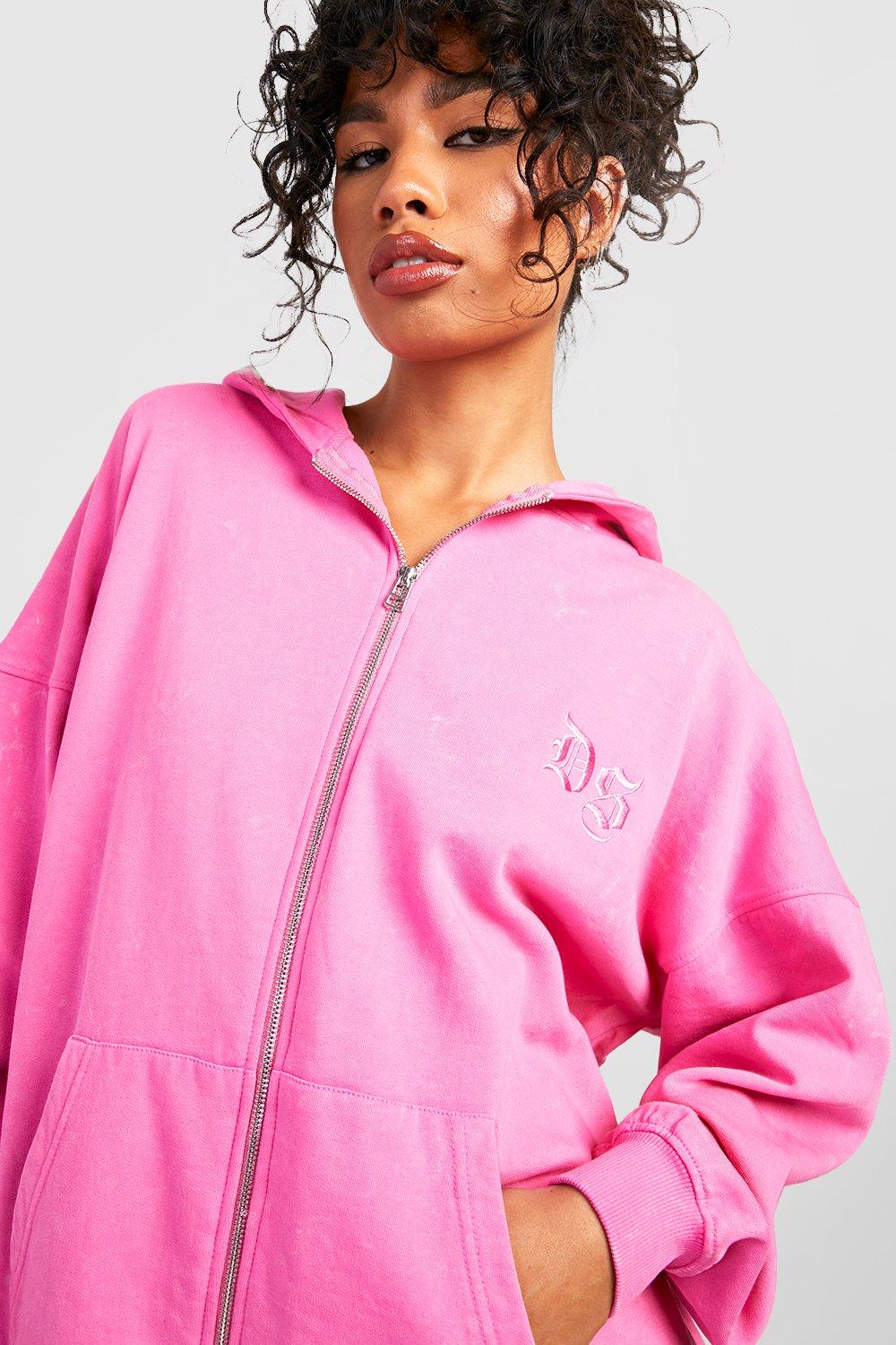 Oversized Hoodie Zippie Pink