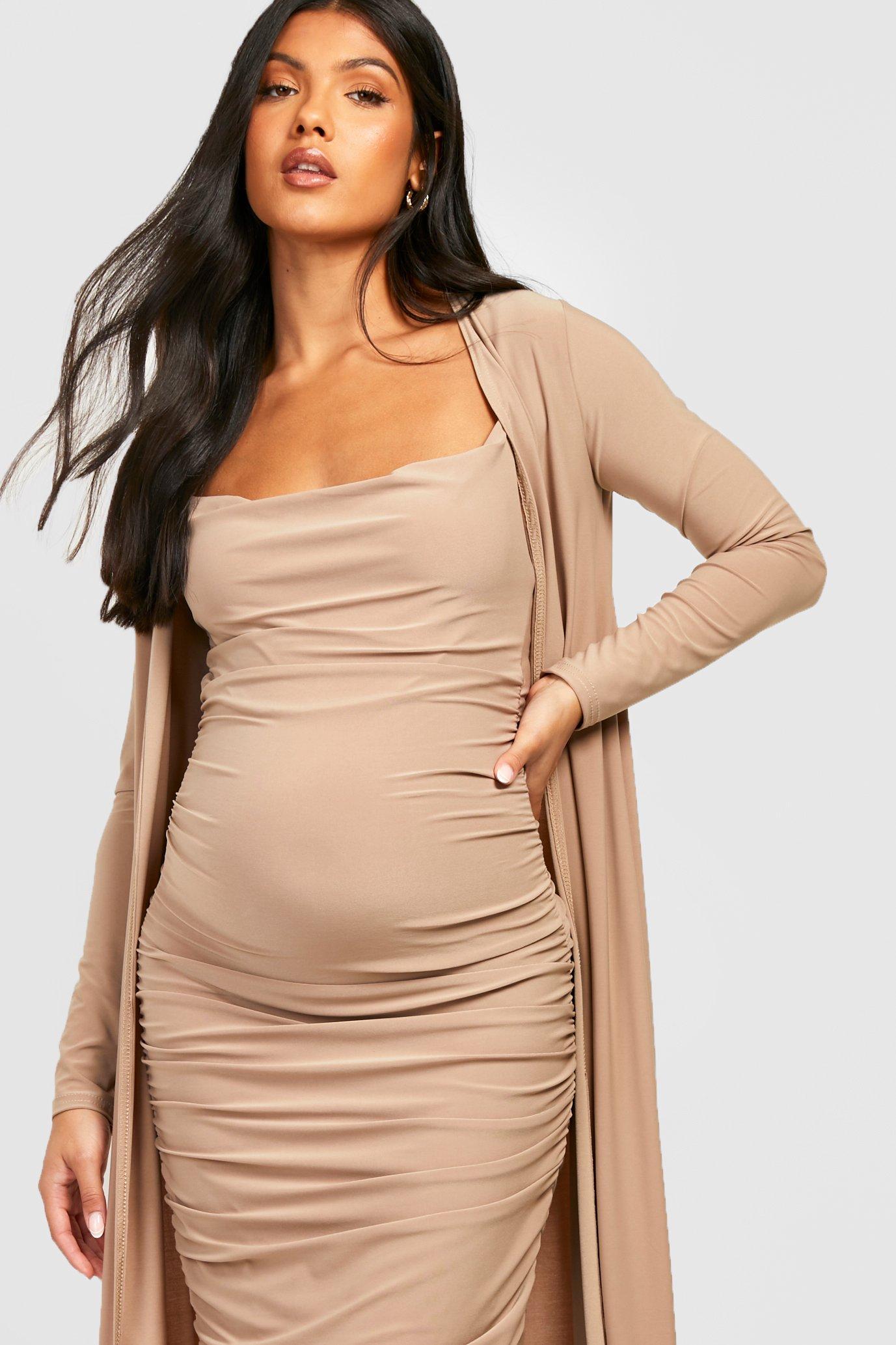 Boohoo, Dresses, Boohoo Maternity Cowl Dress