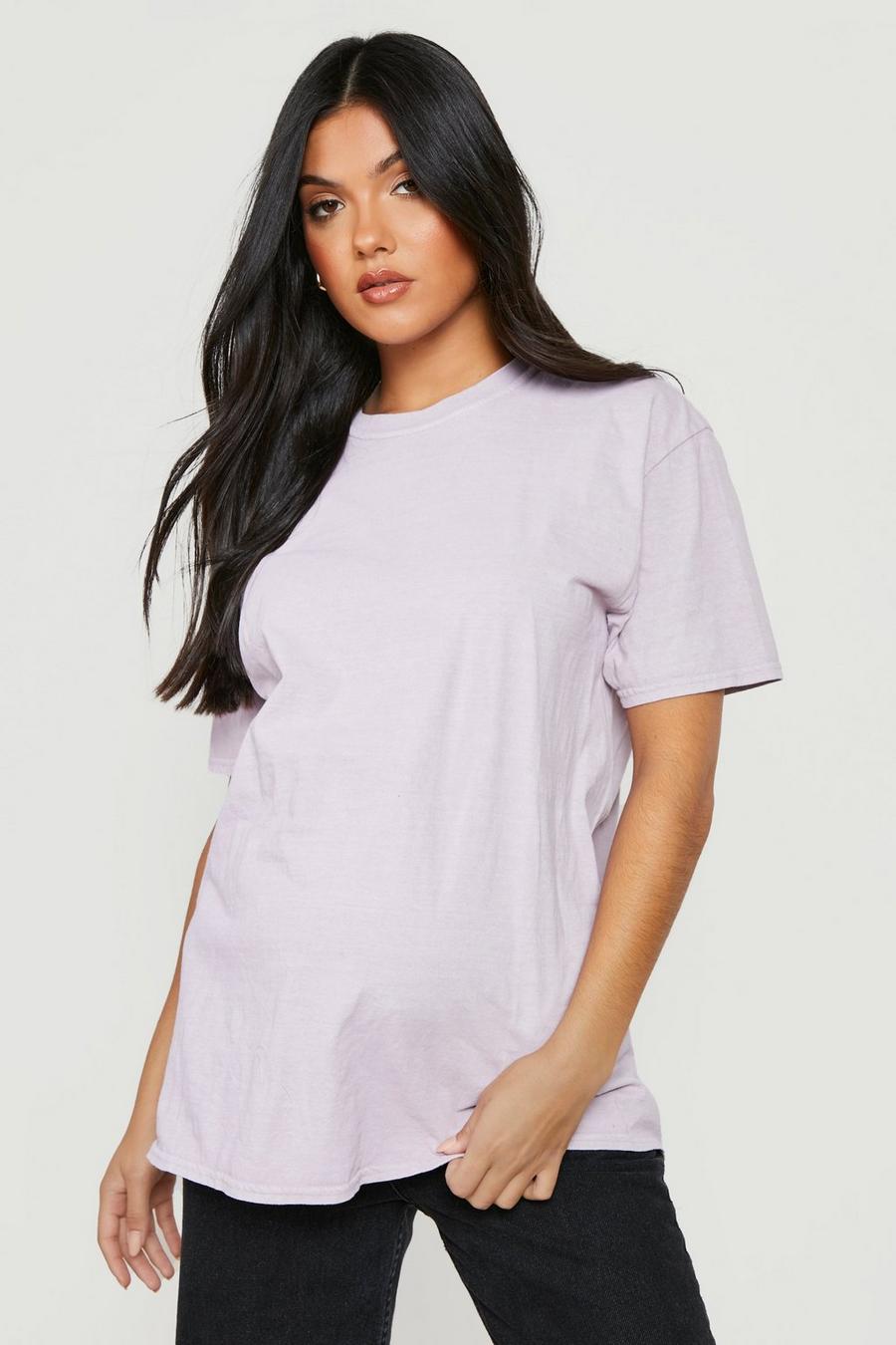Washed lilac Maternity Washed T-shirt image number 1