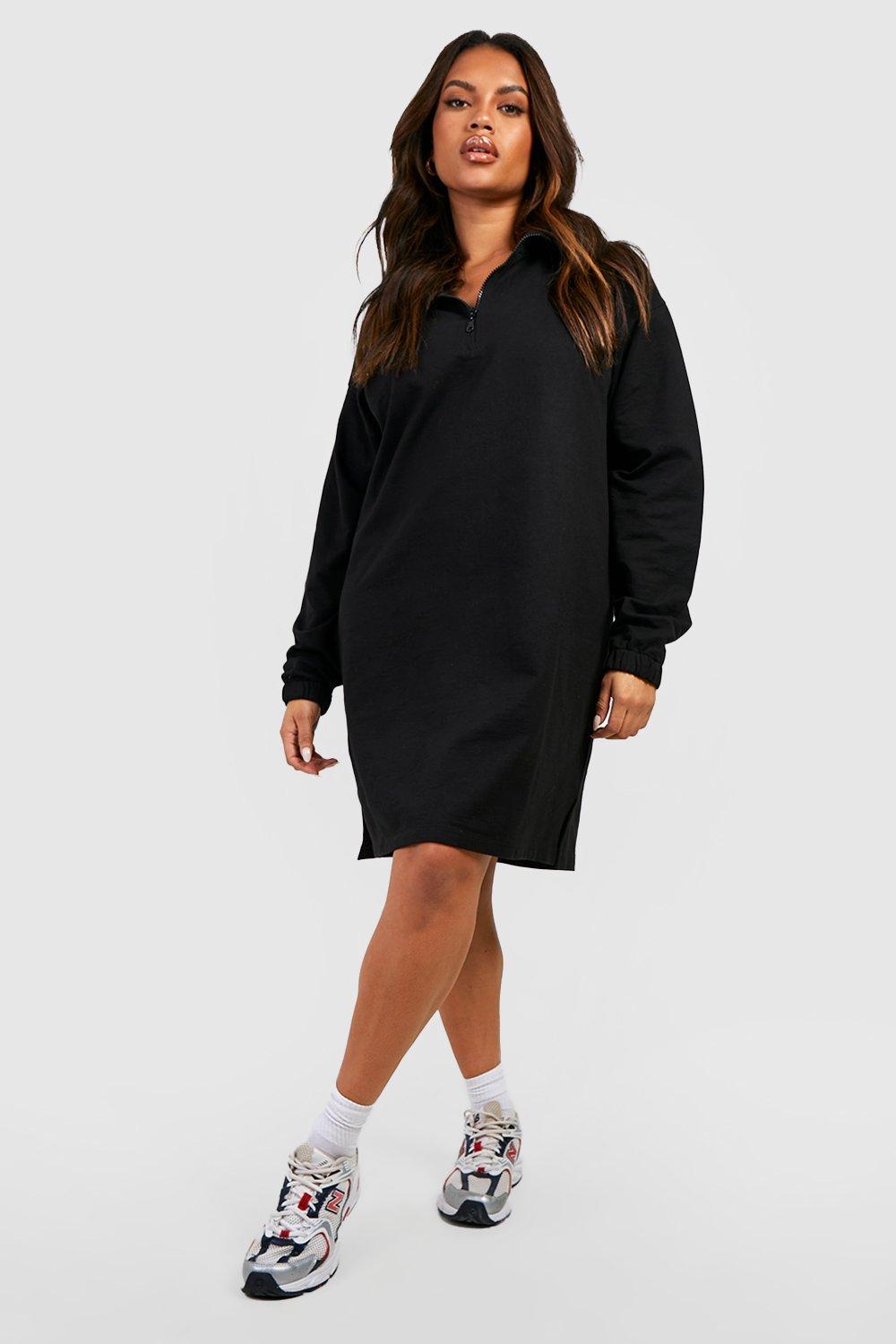 Sweat on sale dress boohoo