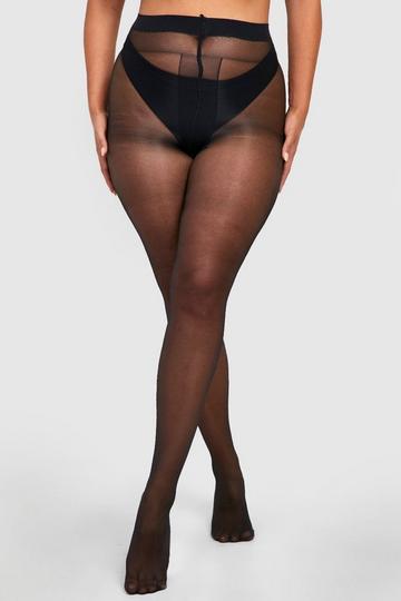 Black Plus Shaper Black Tights