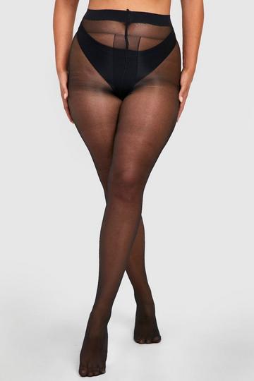 Plus - Svarta strumpbyxor med shapingeffekt black