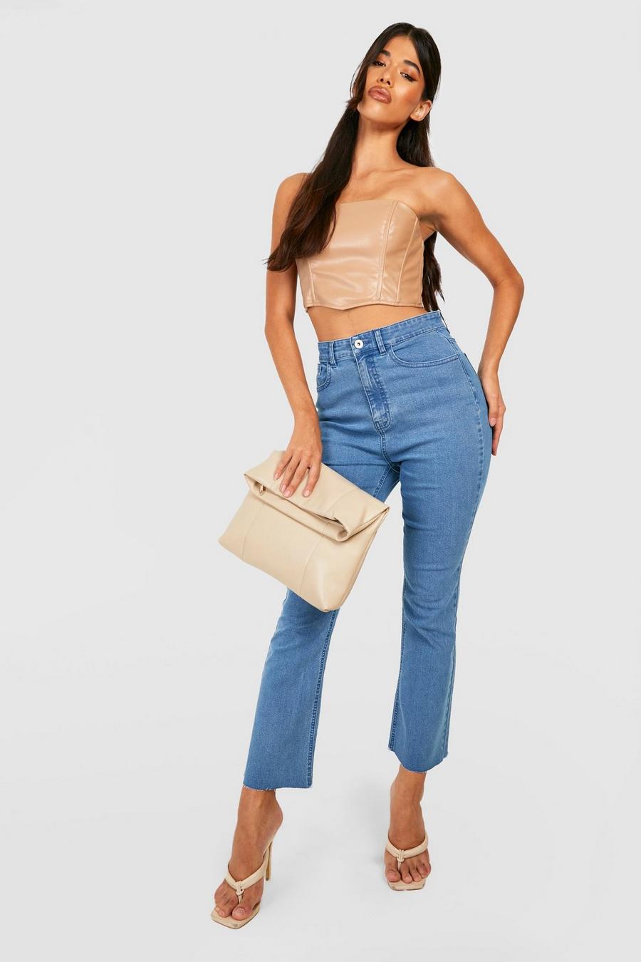 Tall - Jean flare taille haute, Mid blue