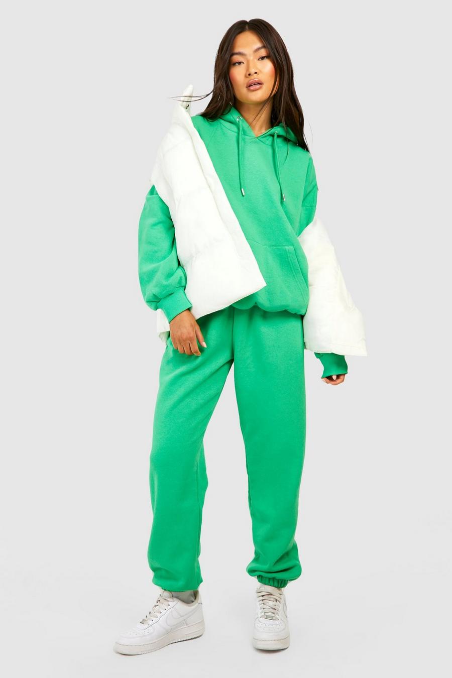 Green Back Embroidered Hooded Tracksuit image number 1