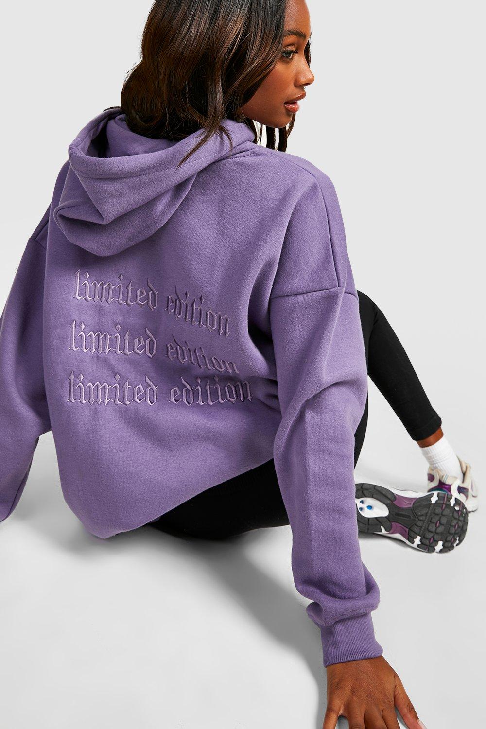 Women's 3d Embroidered Oversized Hoodie