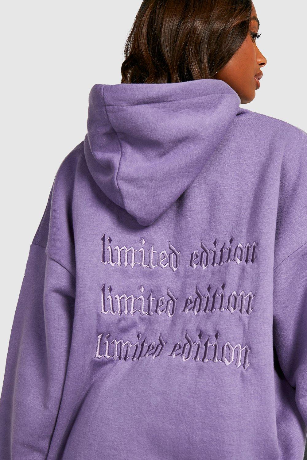 Women's 3d Embroidered Oversized Hoodie