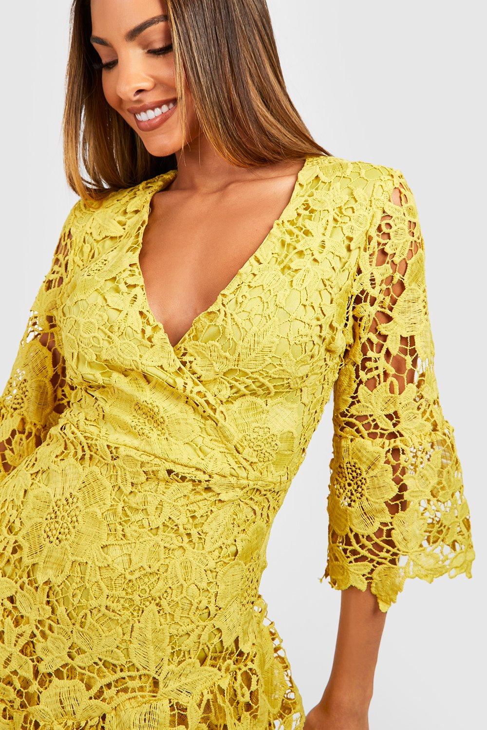 Lace hotsell wrap dress