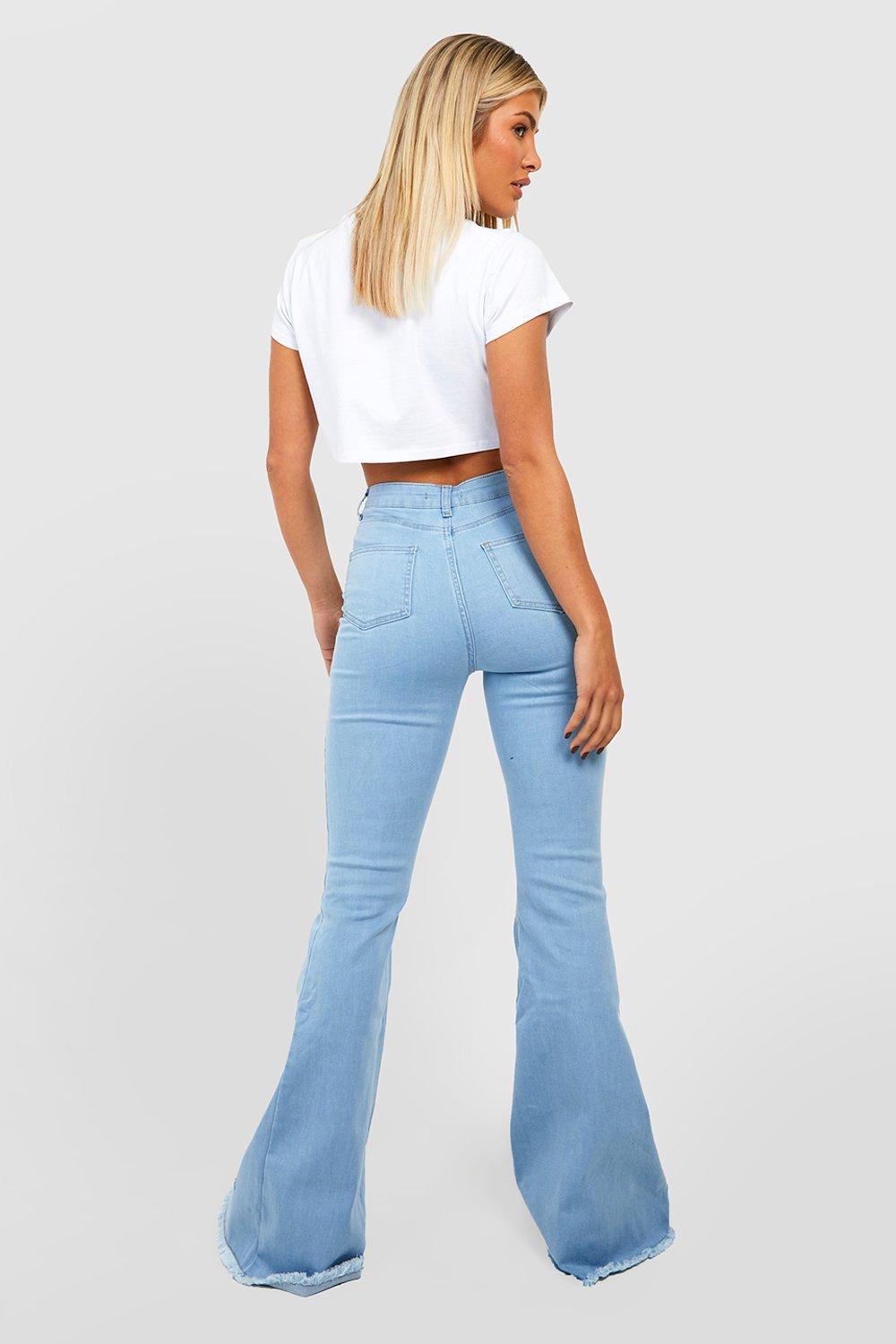 High Waisted Extreme Flared Jeans