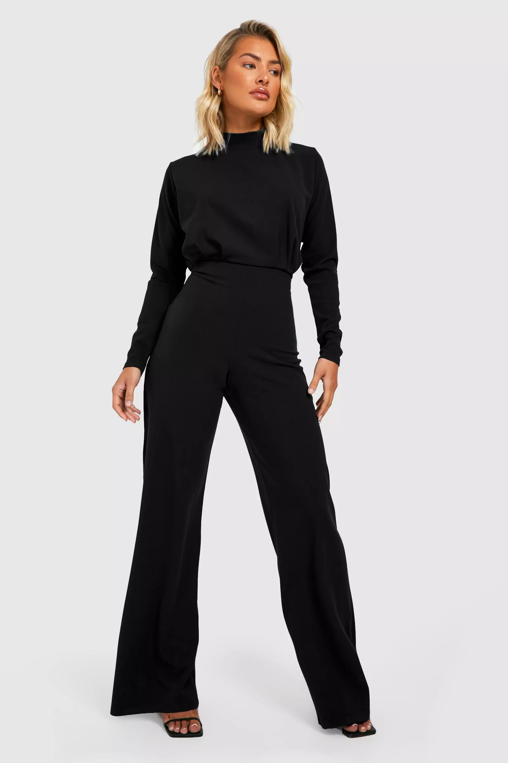 Boohoo tailored sale wide leg jumpsuit