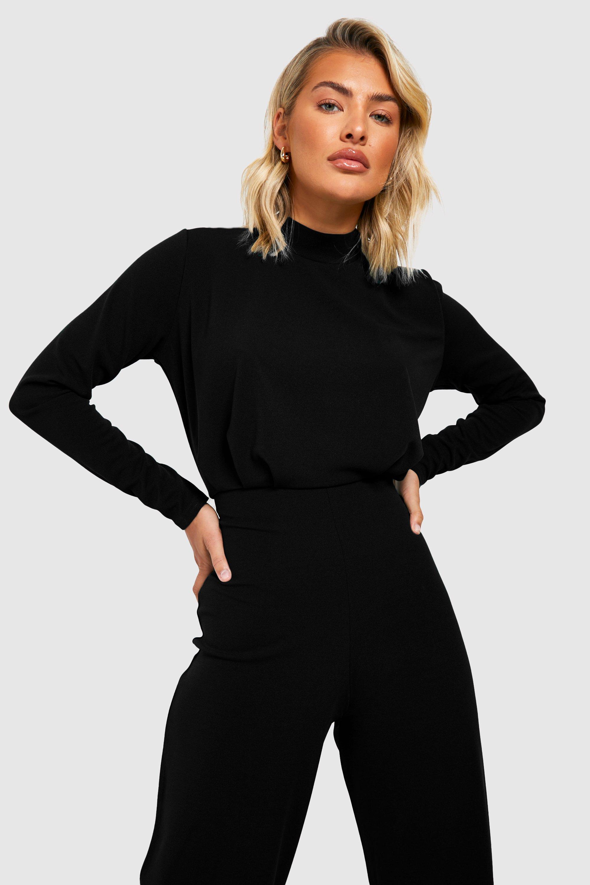 Boohoo basic tailored store wide leg jumpsuit