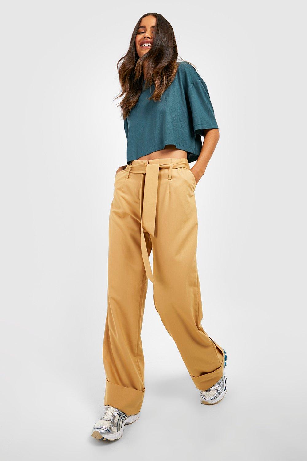 Belted Dress Pants