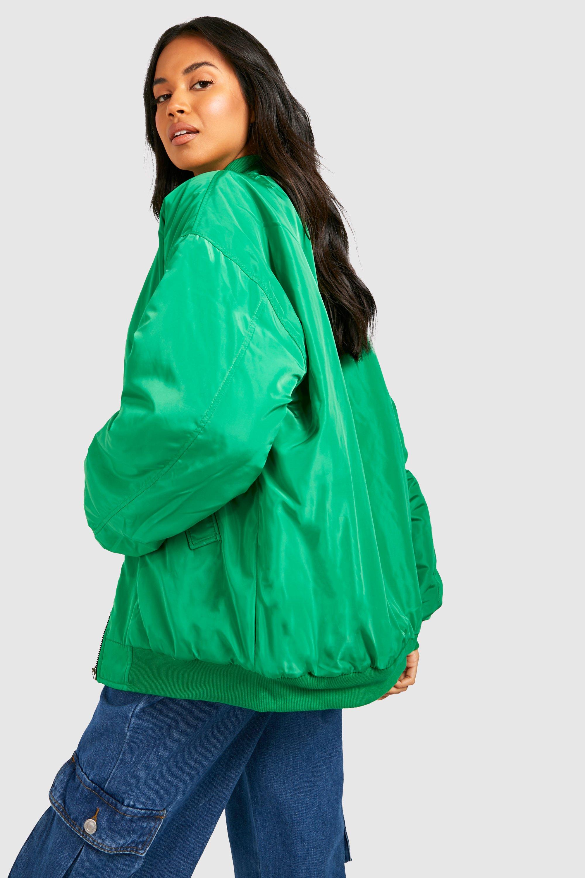 Oversized Bomber Jacket | boohoo Oversized Bomber Jacket | boohoo