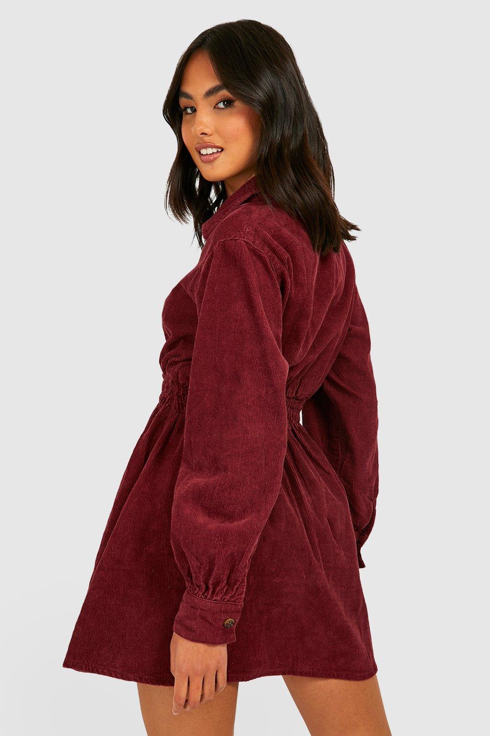 Corduroy skater sale dress