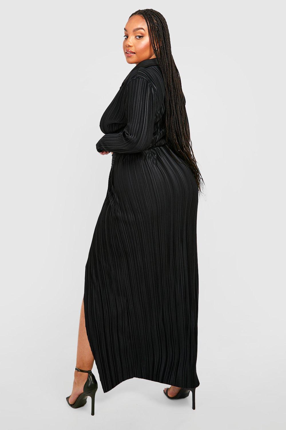 Plus size black hot sale maxi dress