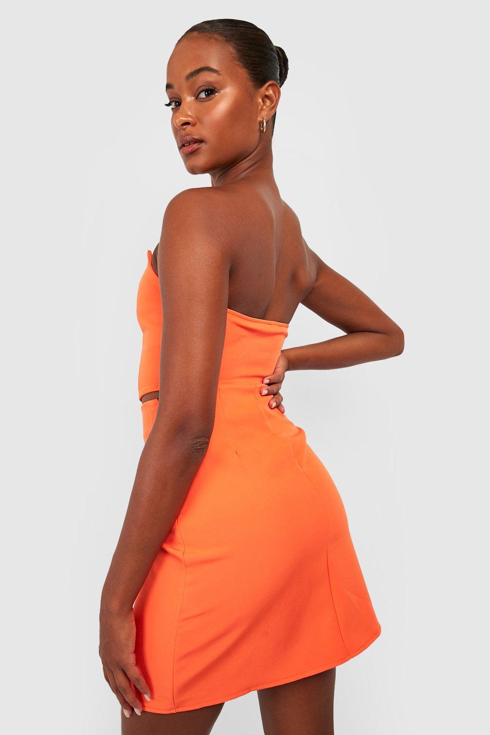 Orange a 2024 line mini skirt