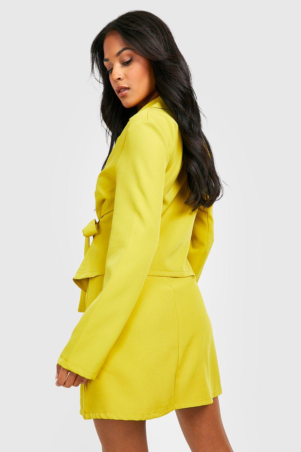 Boohoo 2025 yellow blazer