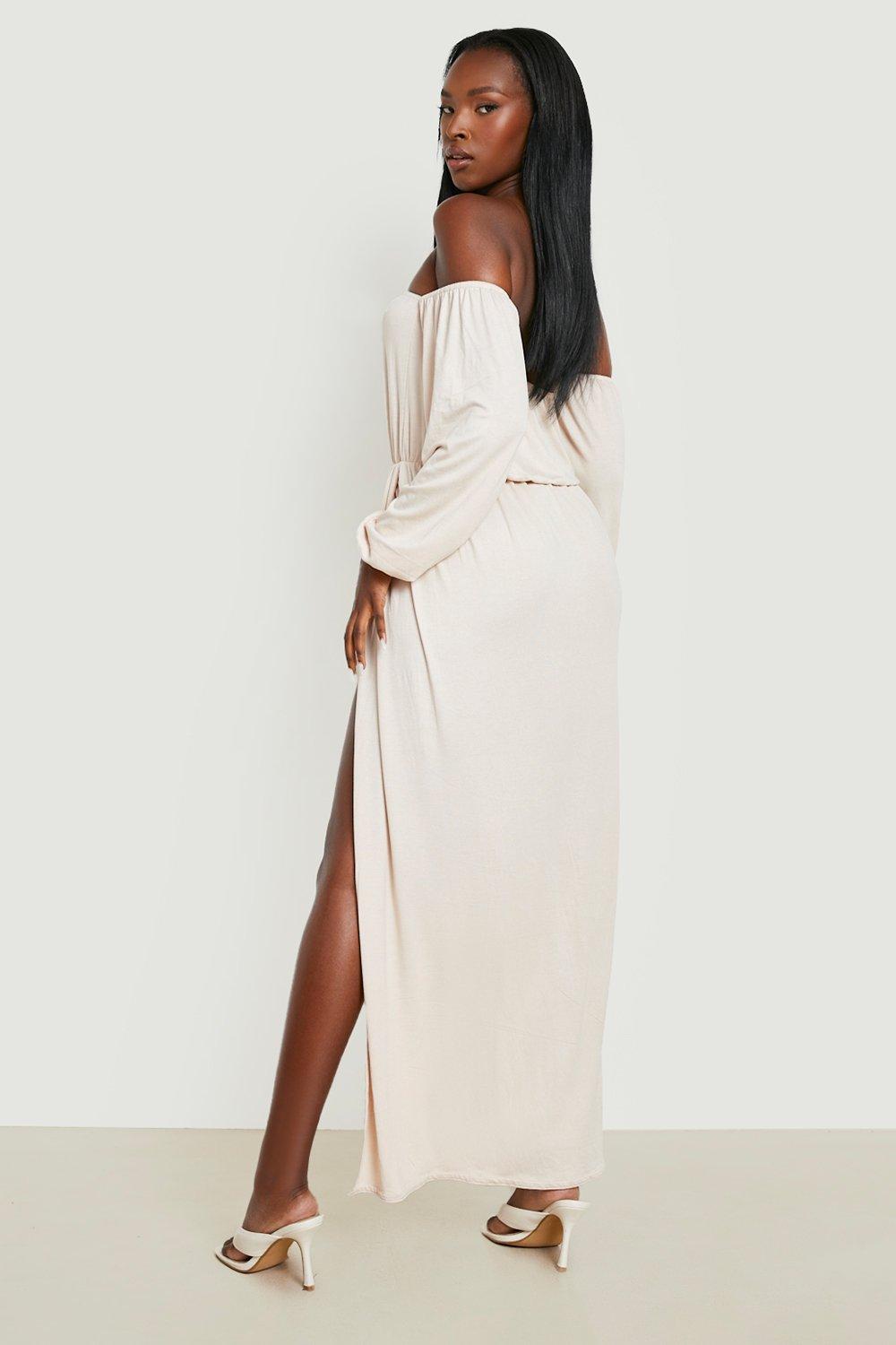 Bardot Balloon Sleeve Maxi Dress boohoo