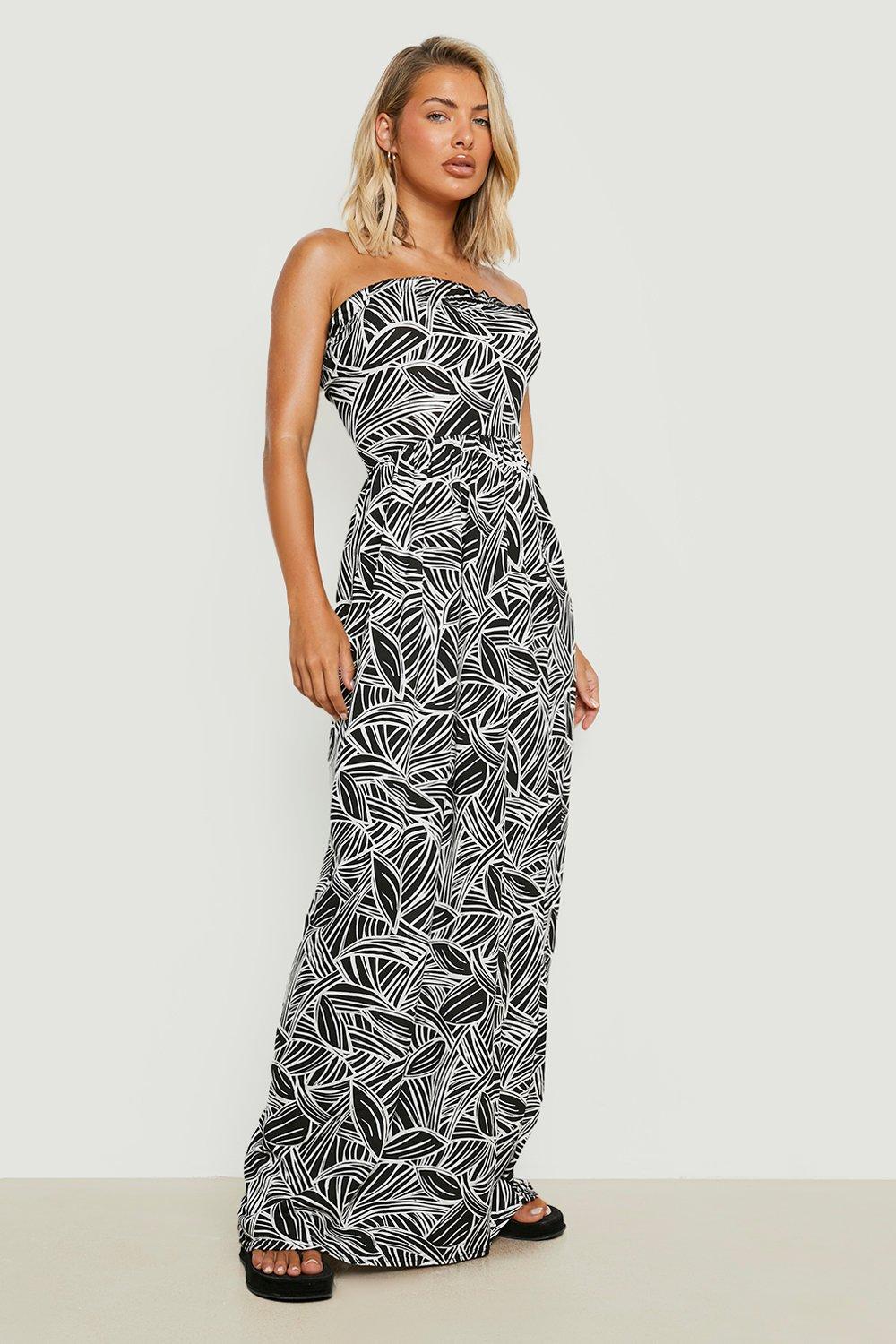 Boohoo bandeau 2025 maxi dress