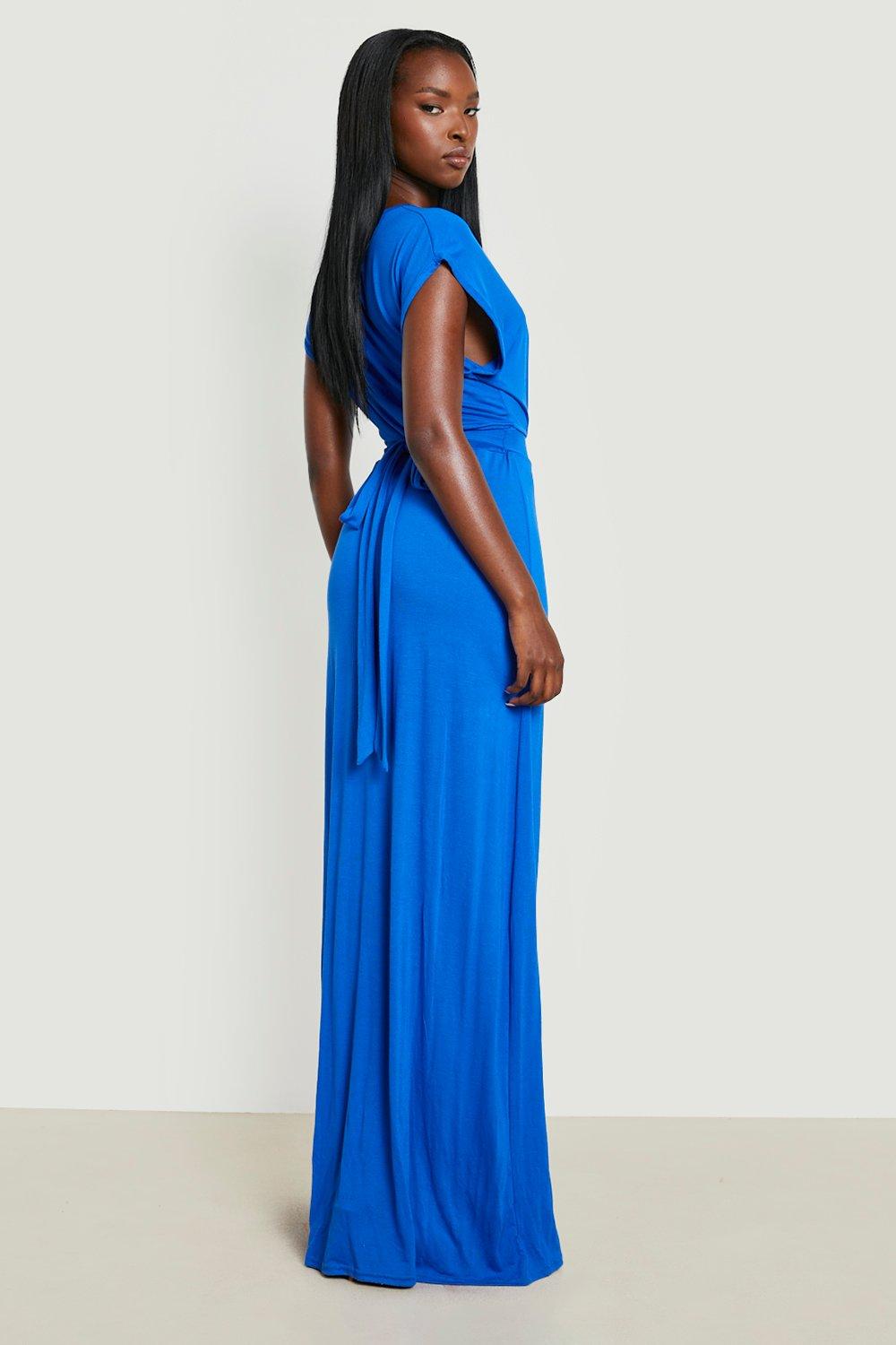 Royal blue sale dress boohoo