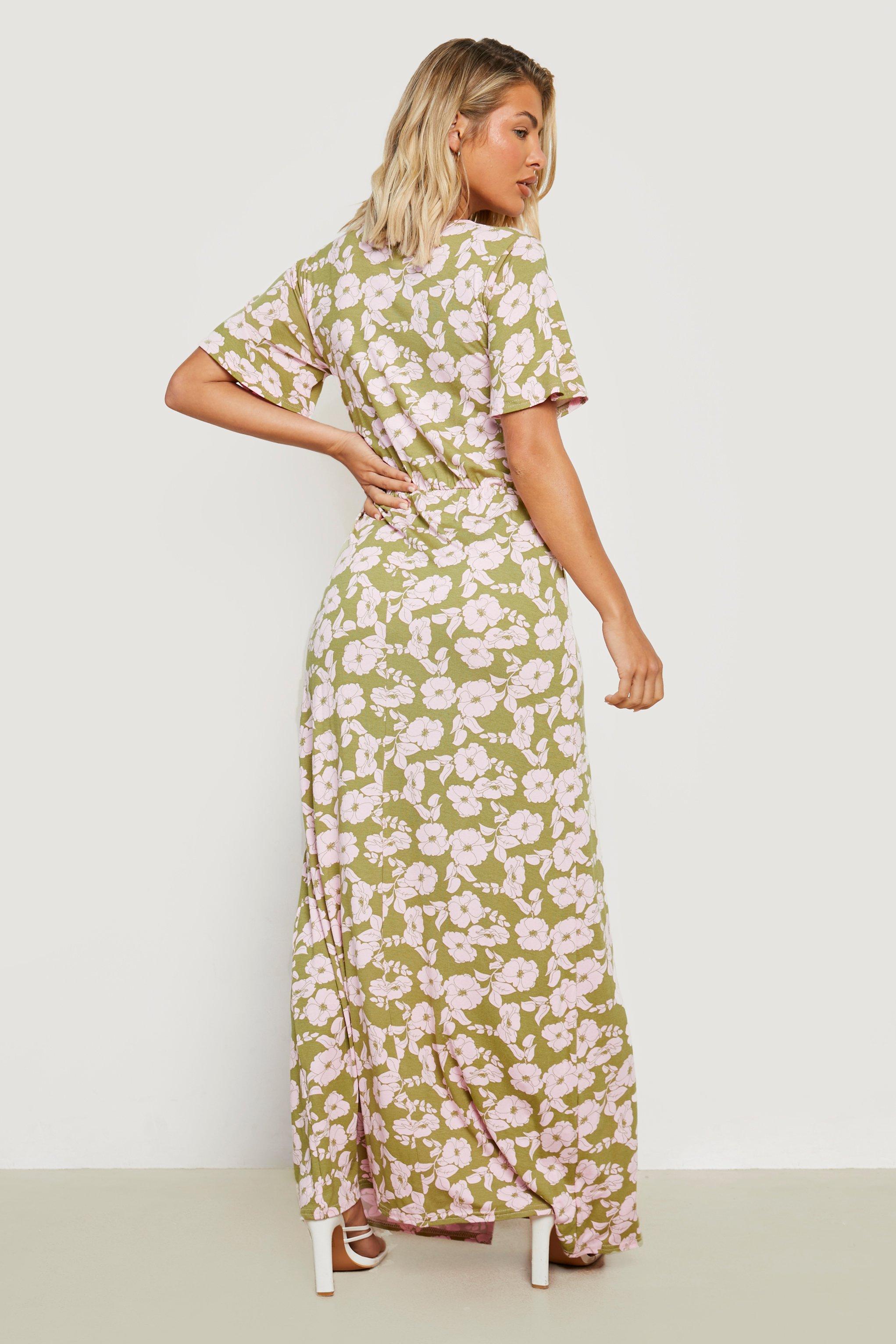 Miss selfridge floral cheap maxi dress