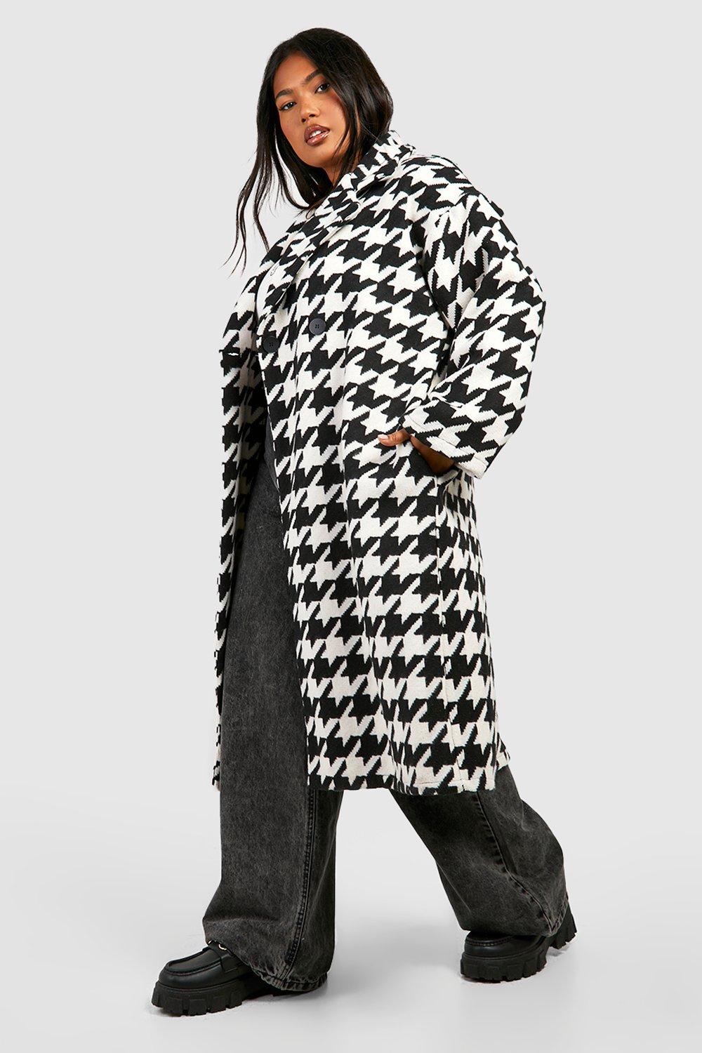 New look outlet dogtooth coat