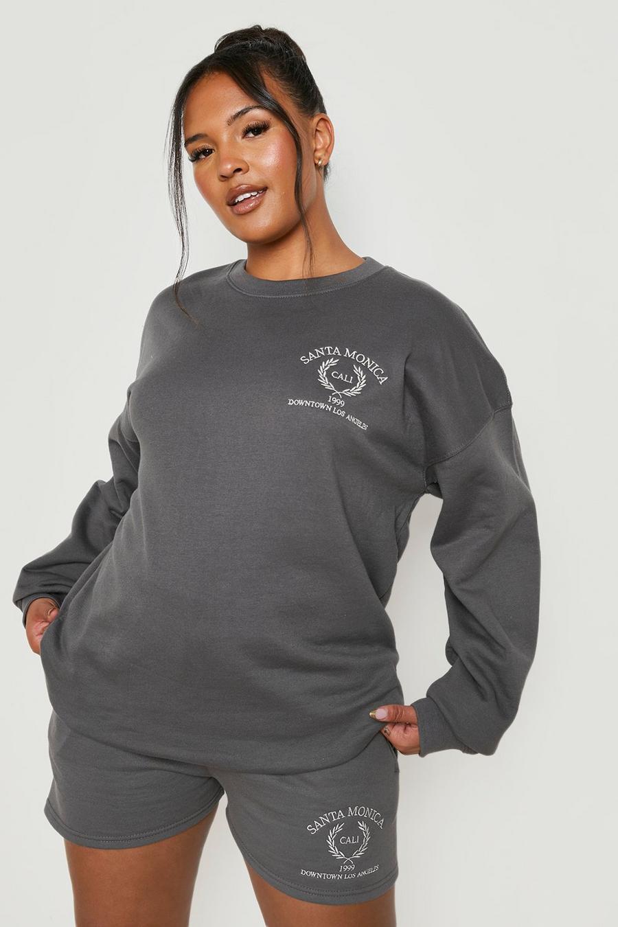 Charcoal Plus - Santa Monica Sweatshirt och shorts image number 1