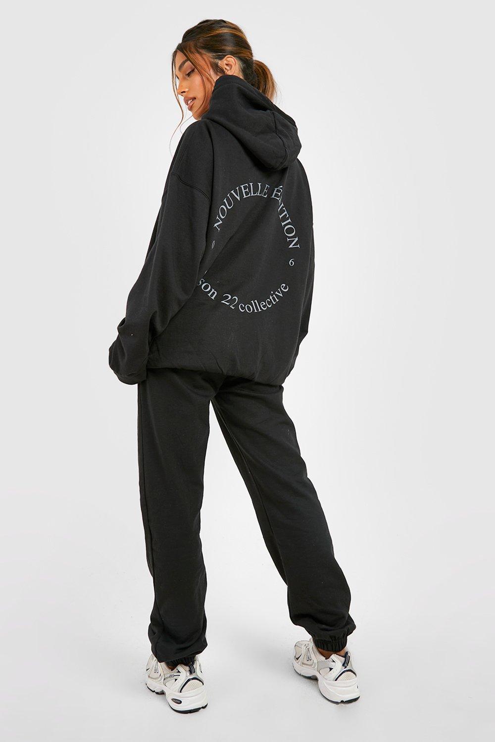 Boohoo discount tracksuit black