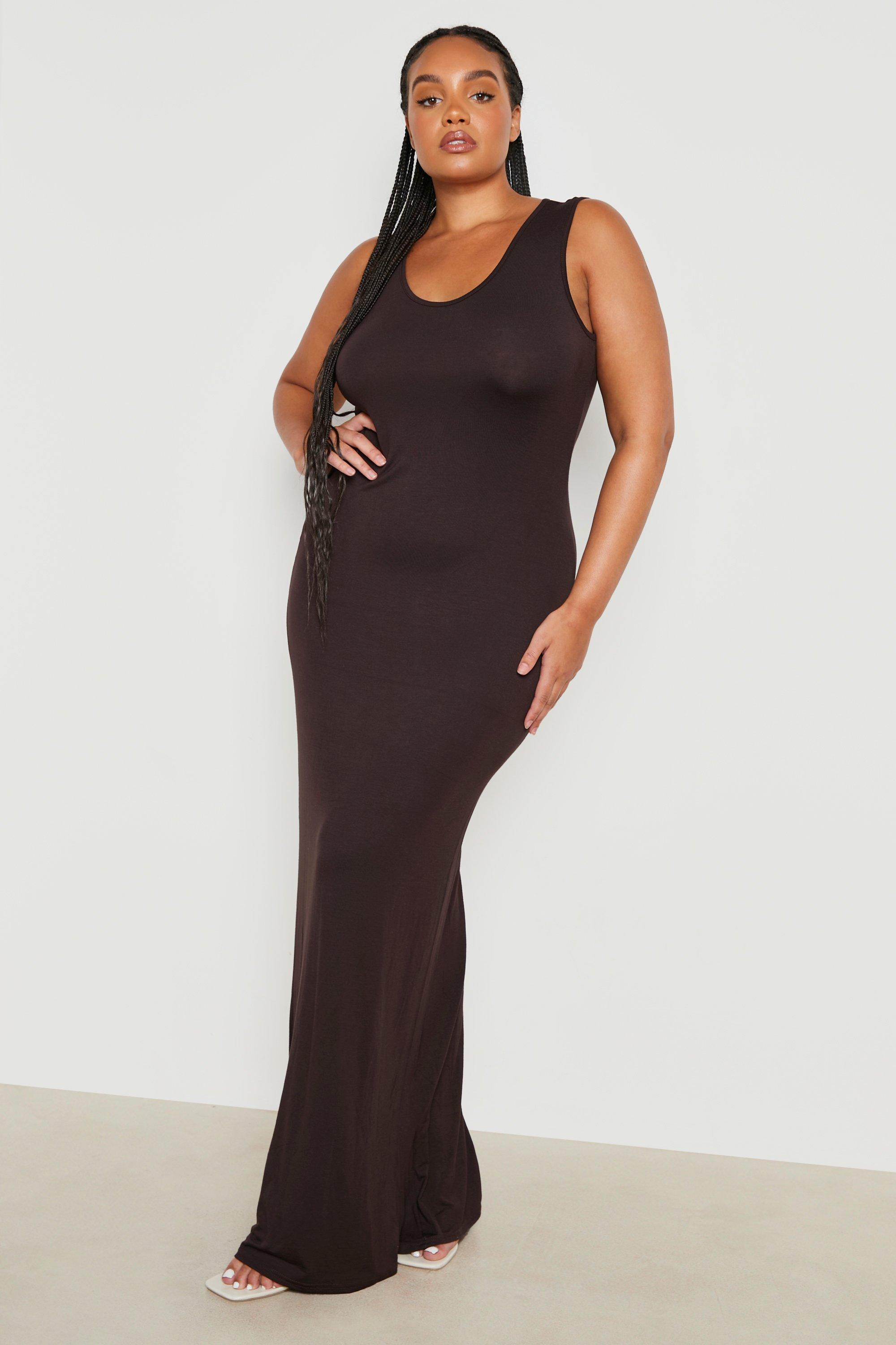 Fashion Nova Plus Size Black Girl Maxi Dress