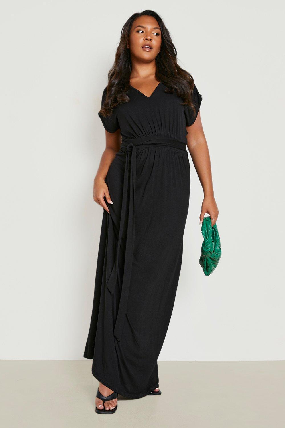 Plus size 2024 cap sleeve dress