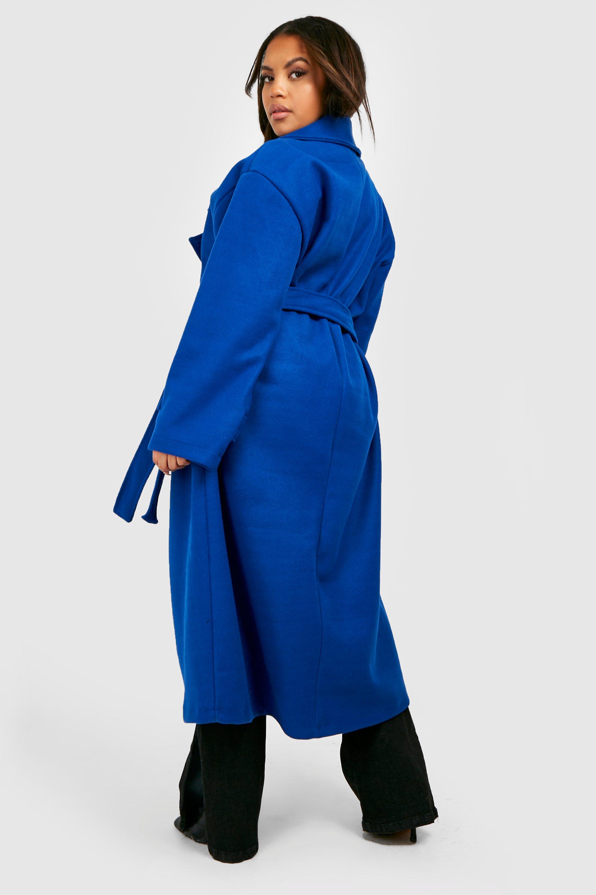 Cobalt shop wool coat