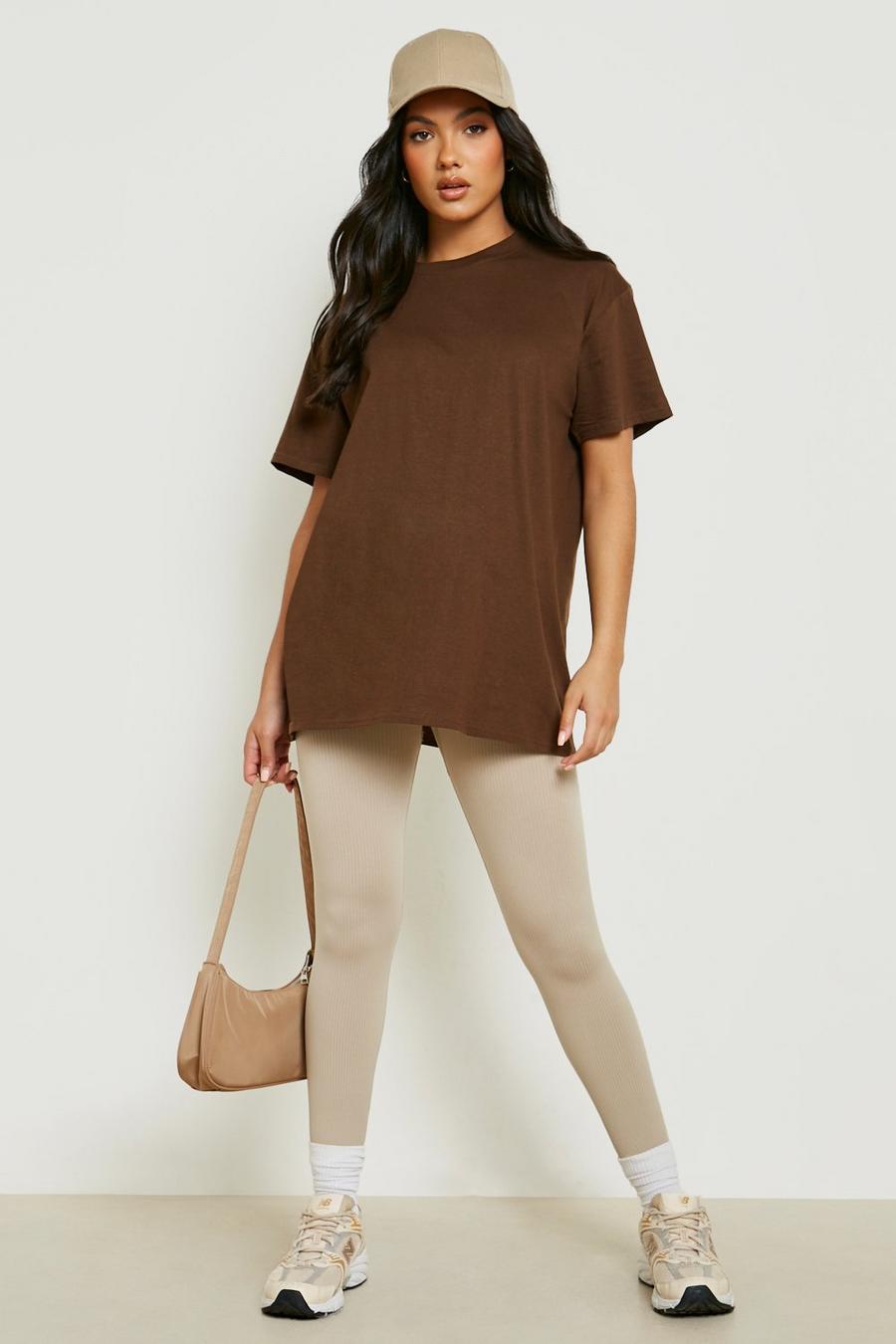 Chocolate brown Maternity Cotton T-shirt